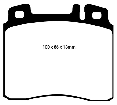 EBC DP3963C Redstuff Ceramic Front Brake Pads, Mercedes-Benz CL500 5.0 1998-1999
