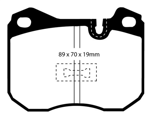 EBC DP4345R Yellowstuff Front Brake Pads, Porsche 924 2.0 Turbo 1979-1988
