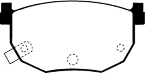 EBC DP2528 Greenstuff 2000 Rear Brake Pads, Hyundai Elantra 2.0 1999-2001