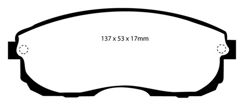 EBC DP4775R Yellowstuff Front Brake Pads, Infiniti G20 2.0 1999-2001