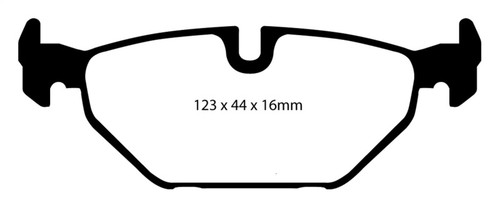 EBC DP41405R Yellowstuff Rear Brake Pads, Saab 9-5 2.3 Turbo (Aero) 1999-2001