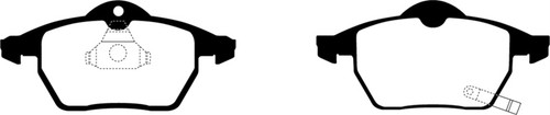 EBC DP21443 Greenstuff 2000 Front Brake Pads, Saab 9-3 2.0 Turbo 1999-2002
