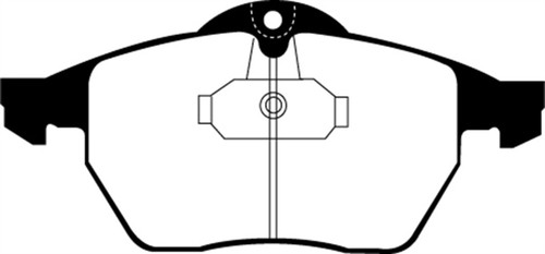 EBC DP21062 Greenstuff 2000 Front Brake Pads, Saab 9-3 Convertible 1999-2002