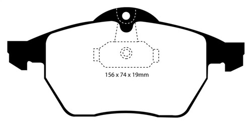 EBC DP31062C Redstuff Ceramic Front Brake Pads, Saab 9-3 Convertible 1999-2002