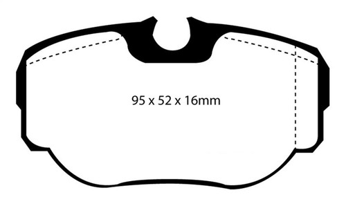 EBC DP61038 Greenstuff 6000 Elite Rear Brake Pads, Land Rover Discovery (Series 2) 4.0 1999-2003