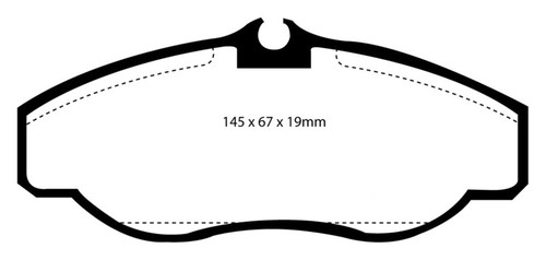 EBC DP41037R Yellowstuff Front Brake Pads, Land Rover Discovery (Series 2) 4.0 1999-2003