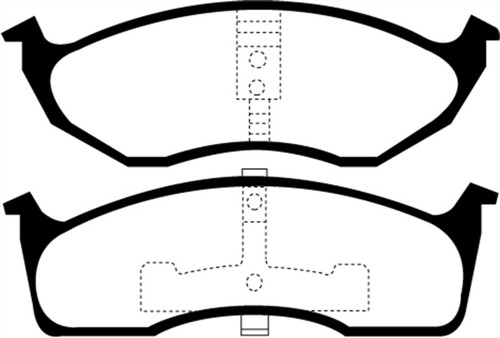 EBC DP21623 Greenstuff 2000 Front Brake Pads, Chrysler 300M 3.5 1999-2004