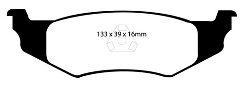 EBC DP31066C Redstuff Ceramic Rear Brake Pads, Chrysler 300M 3.5 1999-2004