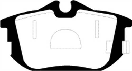 EBC DP21076 Greenstuff 2000 Rear Brake Pads, Volvo S40 1.9 Turbo T4 (200 BHP) 1999-2004