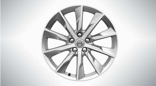 Volvo Genuine Wheels 31362840 18x8 10-Spoke Turbine Silver Bright Alloy Wheel