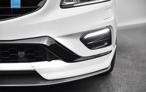 Genuine Polestar VP-124025 Genuine Volvo S60/V60 Polestar Carbon Fiber Front Lip Splitter 31664468