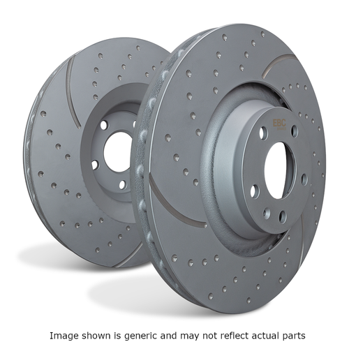 EBC GD7895 GD Sport 360mm Front Brake Rotor (Pair), Genesis GV80 2.5T (w/2 Piston Front Caliper) Front 2020+