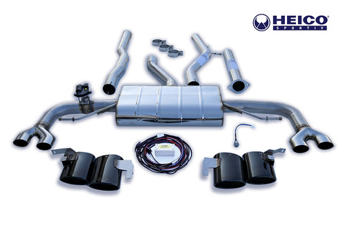 HEICO SPORTIV H2521642 Heico Quad Tip Sport Exhaust w/ Electronic Flap Control, Volvo S60/V60 T5/T6/B5 2019