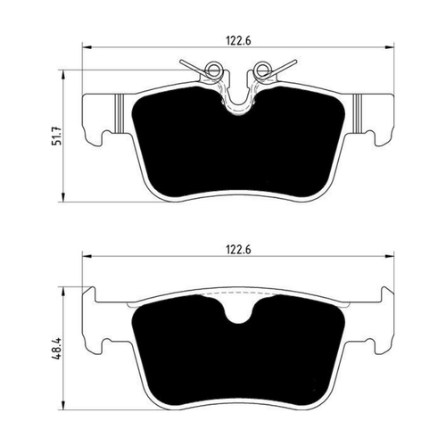 Porterfield Enterprises VP-131003 Porterfield R4-S Rear Brake Pads 302mm, Volvo S90/V90, XC60