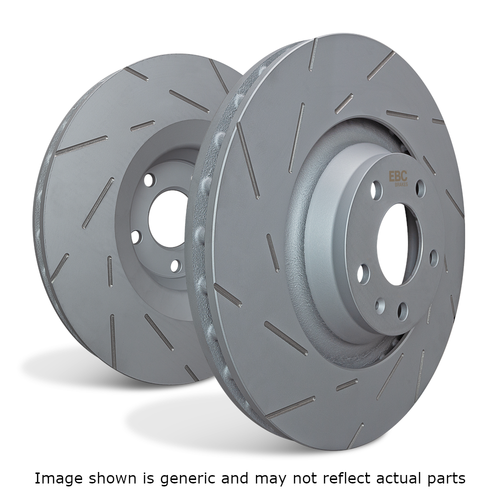 EBC USR583 USR Slotted 253mm Rear Brake Rotor (Pair), Ford Contour 2.0 1995-2000