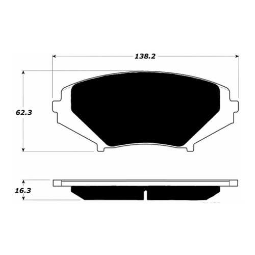 Porterfield AP1009 R4-S Front Brake Pad, Mazda RX-8 1.3L 40th Anniversary Edition 2005-2011