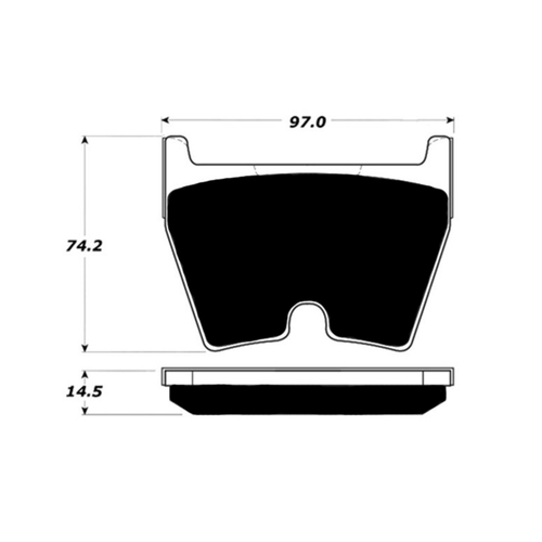 Porterfield AP1029 R4-S Front Brake Pad, Audi R8 4.2L Base 2008-2014