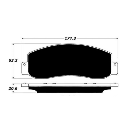 Porterfield AP1069 R4-S Front Brake Pad, F-250/F-350 Pickup / 11 F-550 Pickup 2005-2011