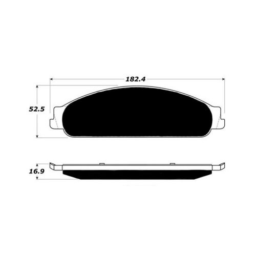 Porterfield AP1070 R4-S Front Brake Pad, 2008-2009 Ford Taurus / 2005-2007 Ford Five Hundred
