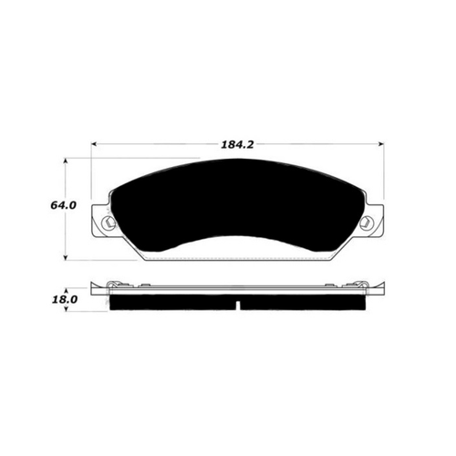 Porterfield AP1092 R4-S Front Brake Pad, Chevy Tahoe LTZ 2007
