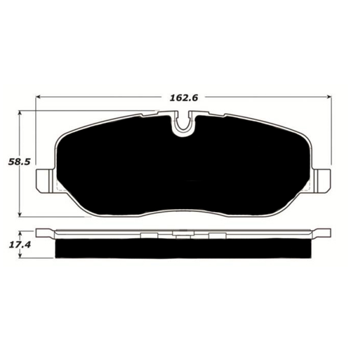 Porterfield AP1098 R4-S Front Brake Pad, Range Rover LR3 D1098 2005-2009
