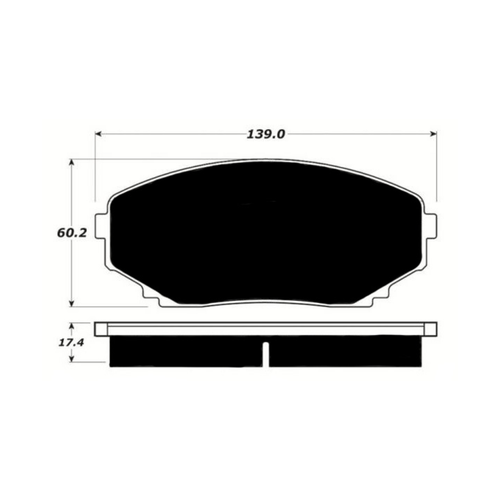 Porterfield AP1258 R4-S Front Brake Pad, 2007-2015 Ford Edge / 2007-2015 Lincoln MKX / 2007-2017 Mazda CX-9