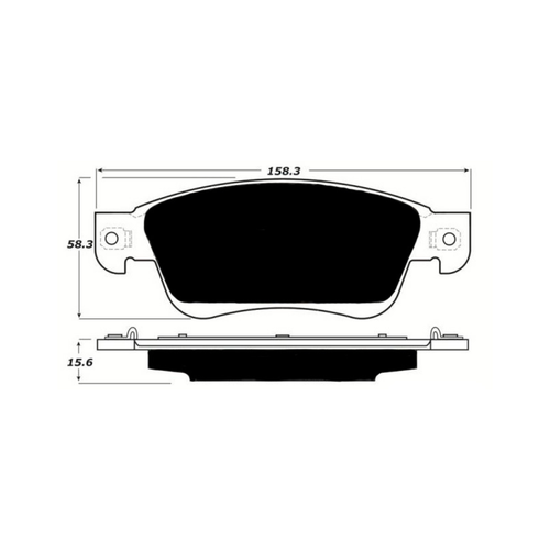 Porterfield AP1287 R4-S Front Brake Pad, Infiniti Q60 2014-2015