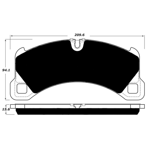 Porterfield AP1452 R4-S Front Brake Pad, Porsche Cayenne 2011-2013