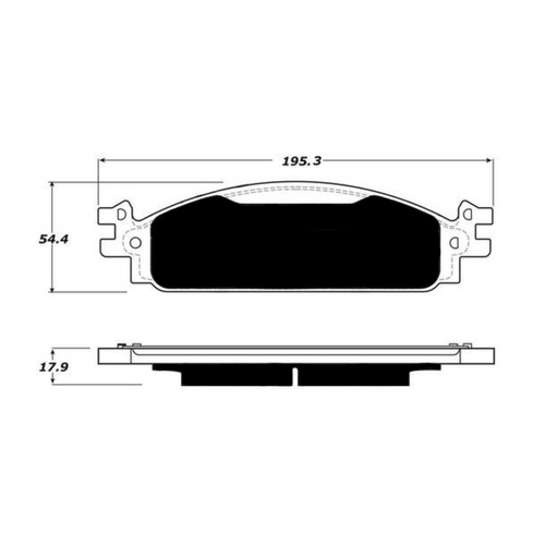 Porterfield AP1508 R4-S Front Brake Pad, Ford Explorer / Taurus 2011-2019