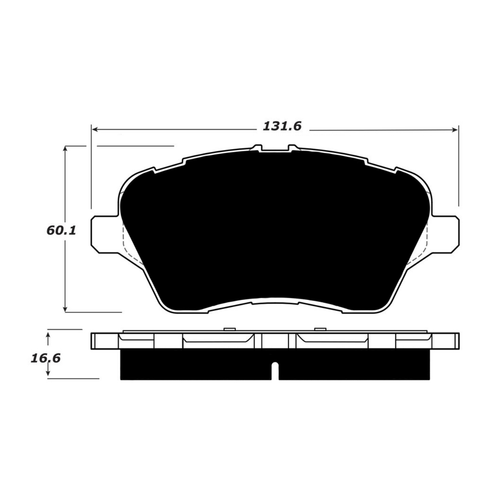Porterfield AP1730 R4-S Front Brake Pad, Ford Fiesta ST 2014-2016