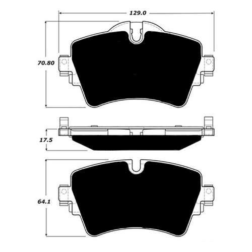 Porterfield AP1801 R4-S Front Brake Pad, Mini Cooper S 2014-2017