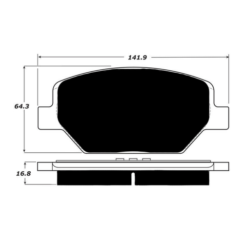 Porterfield AP1886 R4-S Front Brake Pad, Chevrolet Camaro 2016-2018