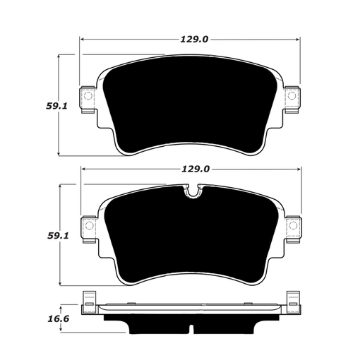Porterfield AP1898 R4-S Rear Brake Pad, 2017-2019 Audi A4 / 2018-2019 Audi A5