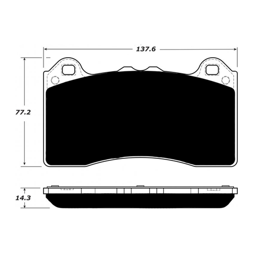 Porterfield AP1977 R4-S Front Brake Pad, Ford Focus 2017
