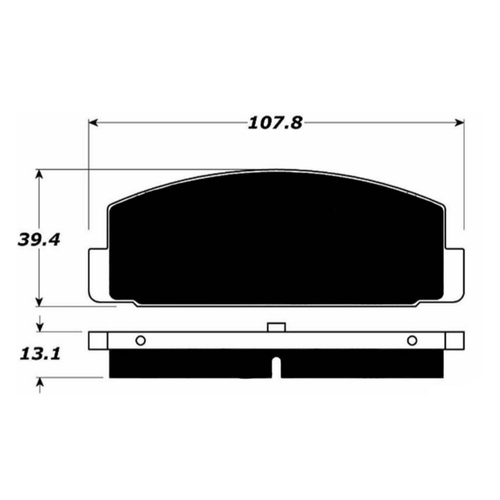 Porterfield AP332 R4-S Rear Brake Pad, 2003-2005 Mazda 6 / 1984-1991 & 1993-1995 RX-7
