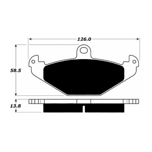 Porterfield AP491 R4-S Rear Brake Pad, & 00 Dodge Viper GTS / 92-00 Viper / 00 Viper RT10 1992-2000