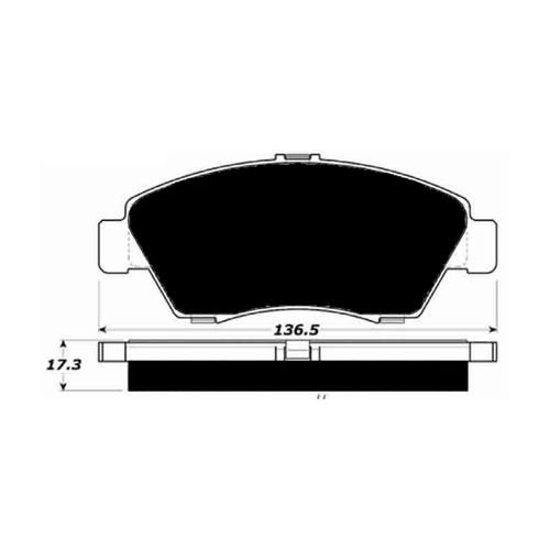 Porterfield AP621 R4-S Front Brake Pad, 2002-2006 RSX (non-S) / 2003-2009 Civic Hybrid / 2004-2005 Civic Si