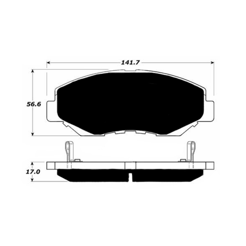 Porterfield AP914 R4-S Front Brake Pad, Acura/Honda