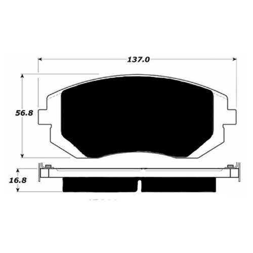 Porterfield AP929 R4-S Front Brake Pad, 9-2X