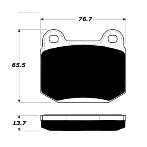 Porterfield AP961 R4-S Rear Brake Pad, Infiniti G35 3.5L Base Brembo Brakes OE Incl.Shims 2004-2009