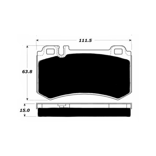 Porterfield AP984 R4-S Rear Brake Pad, Mercedes SLK Class 2005-2010
