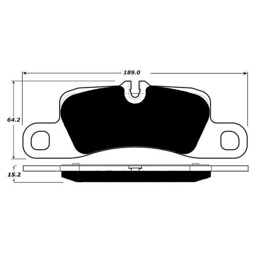 Porterfield AP1390.1 R4-S Rear Brake Pad, Porsche Cayenne 2011-2018