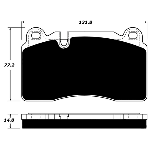 Porterfield AP1849 R4-S Rear Brake Pad, Acura NSX 2017