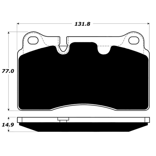 Porterfield AP1165 R4-S Front Brake Pad, Range Rover Sport LE / 06-09 Supercharged 2006-2009