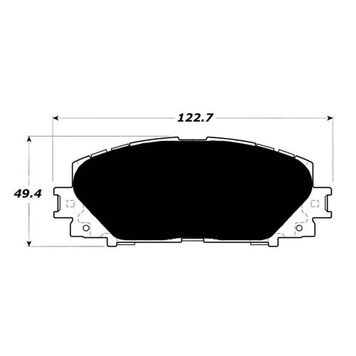 Porterfield AP1184 R4-S Front Brake Pad, Toyota Yaris 2007-2016