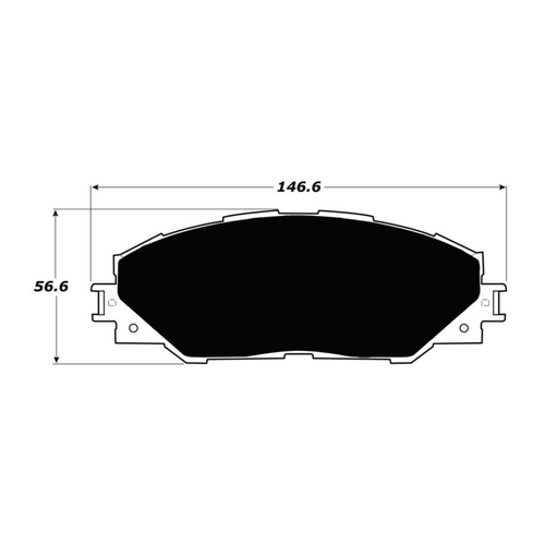 Porterfield AP1211 R4-S Front Brake Pad, Toyota RAV4 2006-2016