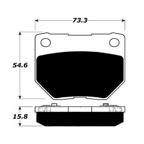 Porterfield AP461 R4-S Rear Brake Pad, WRX Pads 2006-2007