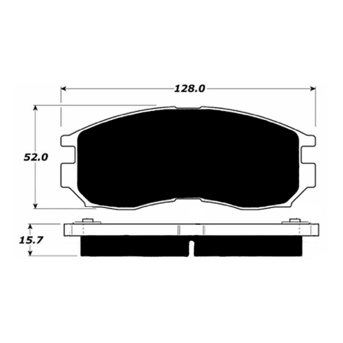 Porterfield AP484 R4-S Front Brake Pad, 1st Gen DSM