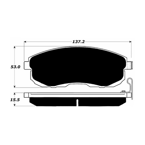 Porterfield AP815.1 R4-S Front Brake Pad, Nissan Maxima 1990-1992