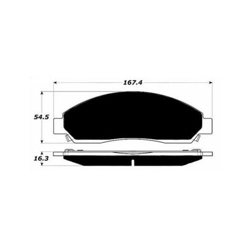 Porterfield AP1039 R4-S Front Brake Pad, Chevrolet Colorado 2.8 2004-2006